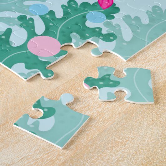 海の名の下の人魚パーソナライズされた ジグソーパズル (側面)
