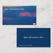 海の名刺からの印象派の夕日 名刺 (正面/裏面)