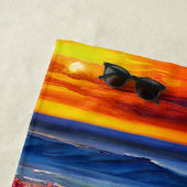 海の名前パーソナライズされた付き ビーチタオル (インサイチュ)