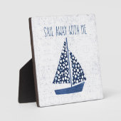 海の名言 | 私と一緒に航け フォトプラーク (正面)