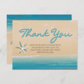 海の向こうのビーチサンキューカード ポストカード (正面/裏面)