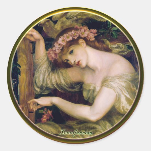 海の呪文のシール ラウンドシール (正面)