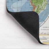 海の土地の深さの高さを示す世界地図 マウスパッド (コーナー)