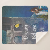 海の城で人魚と人魚 シェルパブランケット (正面(横))