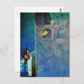 海の城で人魚と人魚 ポストカード (正面/裏面)