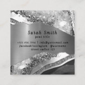 海の塩の蘭スパフラワーマッサージのアロマセラピー スクエア名刺 (裏面)