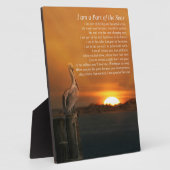 海の墓スピリチュアル詩 フォトプラーク (側面)