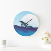 海の壁掛け時計 クジラ ラージ壁時計 (ホーム)