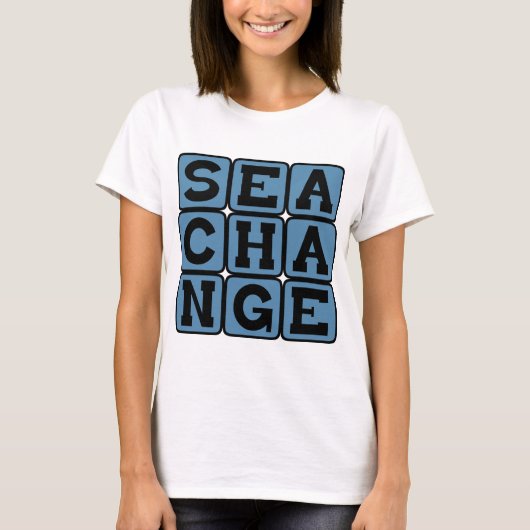 海の変化、広範な変革 Tシャツ (正面)