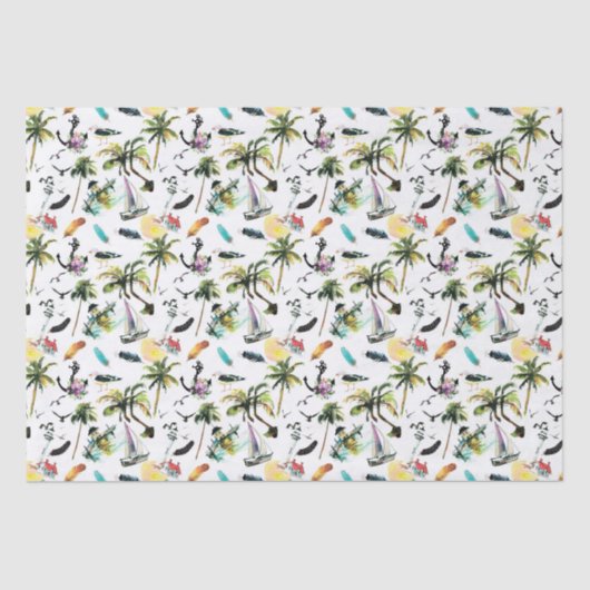 海の夏のティッシュペーパー 薄葉紙 (正面)