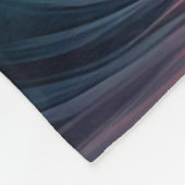 「海の夕日ワイングラスで – 超現実的な海の景色アート」 フリースブランケット (角)