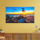 海の夕日 キャンバスプリント (インサイチュ (リビング))