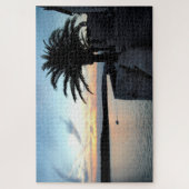 海の夕日 ジグソーパズル (縦)