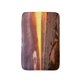 海の夕日 バスマット (正面縦)