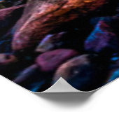 海の夕日 ポスター (角)