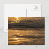 海の夕日 ポストカード (正面/裏面)