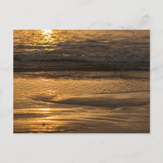 海の夕日 ポストカード (正面)