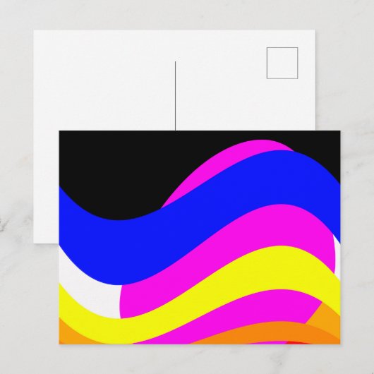 海の夕日 ポストカード (正面/裏面)