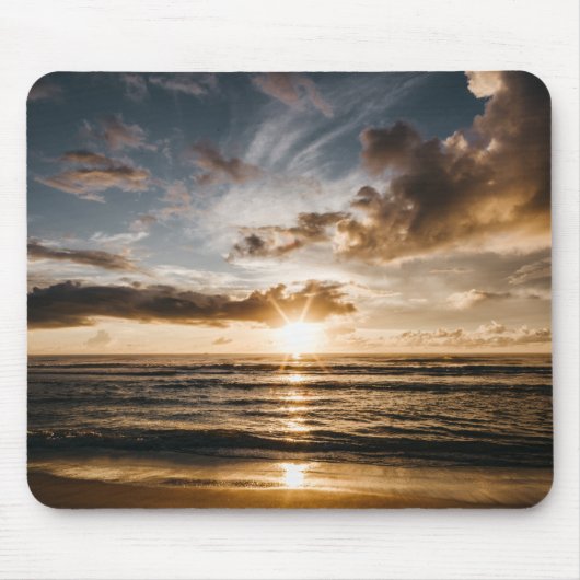 海の夕日 マウスパッド (正面)