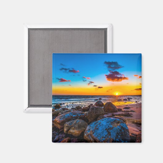 海の夕日 マグネット (正面/裏面)