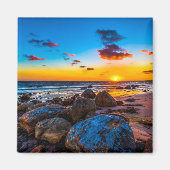 海の夕日 マグネット (正面)