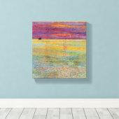海の夕日(Childe Hasssam) キャンバスプリント (インサイチュ (ウッドフロア))