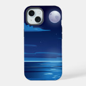 海の夜景 iPhone 15ケース (裏面)