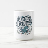 海の夢想家 タツノオトシゴと海の要素 コーヒーマグカップ (中央)