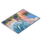 海の夢想 | 海岸 水彩画 海 ノートブック (左側)