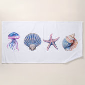 「海の夢」ビーチタオル ビーチタオル (正面)