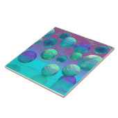 海の夢-水およびすみれ色の海のファンタジー タイル (側面)