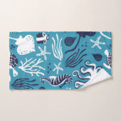 海の大規模の下 バスタオルセット (ハンドタオル)