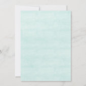 海の女の子の誕生日パーティーの下のリトルマーメイド 招待状 (裏面)