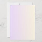 海の女の子の誕生日パーティーの下の魔法の人魚 招待状 (裏面)