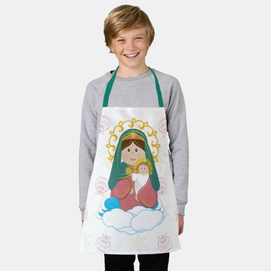 海の女神スター エプロン (着用した状態)