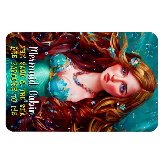 海の女神ニンフサイレンマーメイドクルーズルームドア マグネット (横)