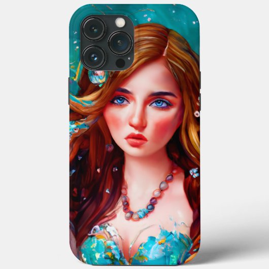 海の女神ニンフ・サイレン水彩画 Case-Mate iPhoneケース (裏面)