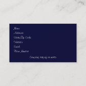 海の妖精の名刺 名刺 (裏面)