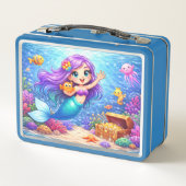 海の妖精 子供 名前入り メタル ランチボックス (裏面)
