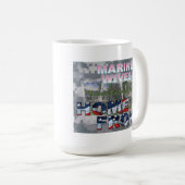 海の妻が気に家前を去る コーヒーマグカップ (正面右)