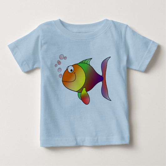 海の嬉しい金魚 ベビーTシャツ (正面)
