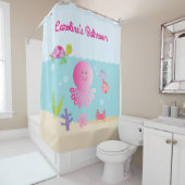 『海の子どもたちのトイレの下』 シャワーカーテン (インサイチュ)