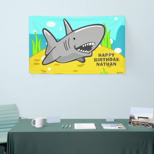 『海の子どもたちシャークの誕生日パーティー』 横断幕 (トレードショー)