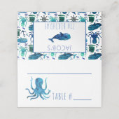 海の子どもたち海の誕生日パーティーの下で プレイスカード (外部開封)