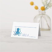 海の子どもたち海の誕生日パーティーの下で プレイスカード (正面)