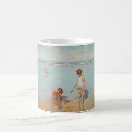 海の子ども(夏のビーチシーン) コーヒーマグカップ (中央)