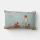 海の子ども(夏のビーチシーン) ランバークッション (裏面)