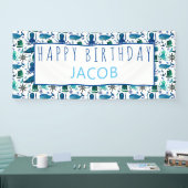 海の子供の下のハッピーバースデーの海洋の航海の 横断幕 (トレードショー)