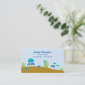 海の子供の呼出しの名刺の下でかわいい コーリングカード (スタンド正面)