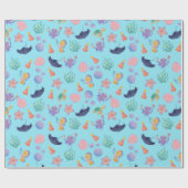 海の子供の誕生日ラッピング紙 ラッピングペーパー (フラット)